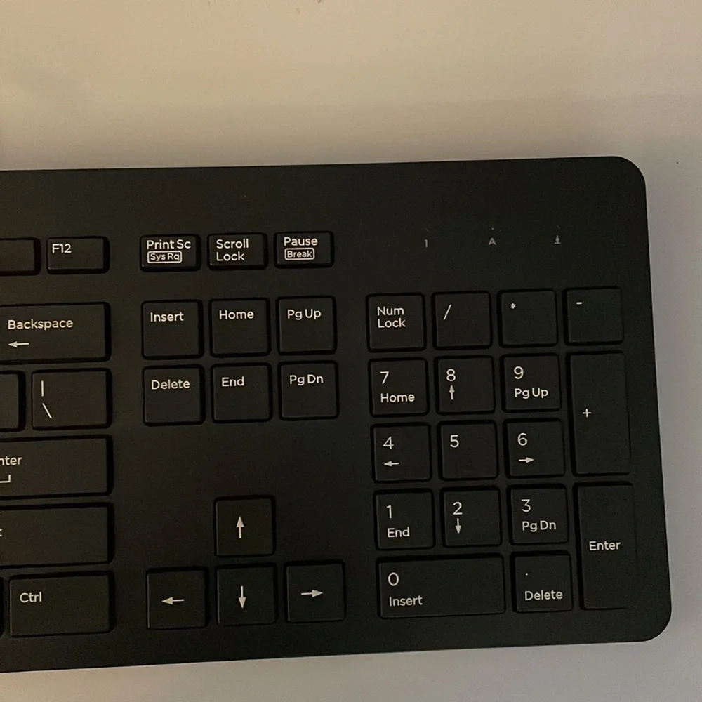 HP Keyboard, New, 17.5 inches long, black